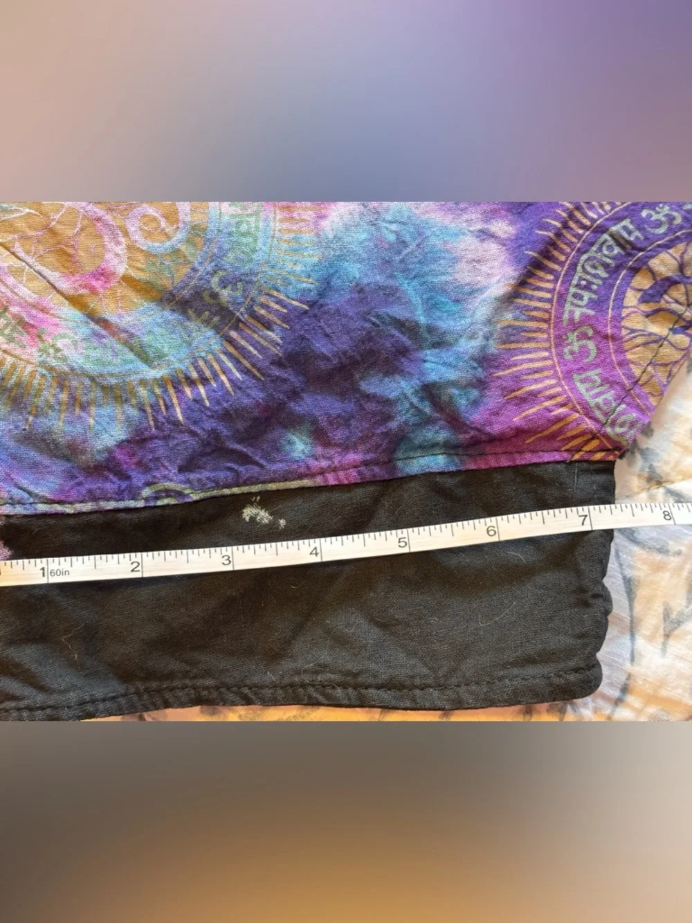 Kathmandu Imports Wide-Leg Printed Harem Tie-Dye Sacred Symbol Pants - Picture 11 of 11
